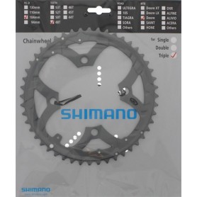 Shimano Chainring FC-M590 Deore 48 teeth 4-arm 9-speed silver PCD 104mm