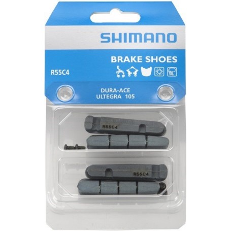 Shimano Brake pad Road R55C4 Replacement rubber for Alu 2 pairs