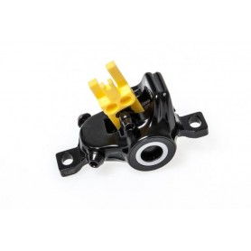 Bremszange MT4/MT6, schwarz, Blende silber, drehbarer Leitungsanschluss,  mit Bremsbelägen, ab MJ2015 (VE   1 Stück)