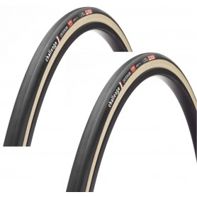 2x Challenge CRITERIUM ULTRA Tubular Tyre 25-622 - 700X25C black/beige