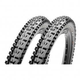 2x Maxxis tire HighRoller II 61-584 27.5" E-25 Downhill wired SuperTacky black