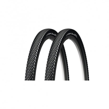 2x Reifen Michelin Star Grip Draht 28" 700x35C 37-622 schwarz Reflex
