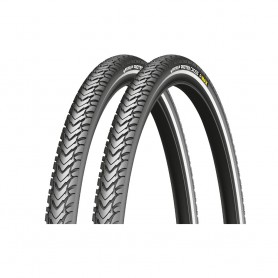 2x Michelin tire Protek Cross Max 42-622 28" Performance E-25 wired Reflex black