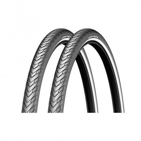 2x Michelin tire Protek Max 42-622 28" Performance E-25 5mm wired Reflex black