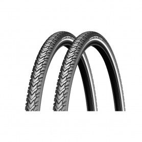 2x Michelin tire Protek Cross 47-622 28" Access Line E-25 wired Reflex black