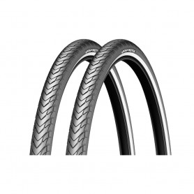 2x Reifen Michelin Protek Draht 28" 700x47C 47-622 schwarz Reflex