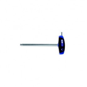 CYCLUS T-Griff Innensechskant-Schlüssel 100mm lg. mit Kugelkopf und Seitenabtrieb 2 mm