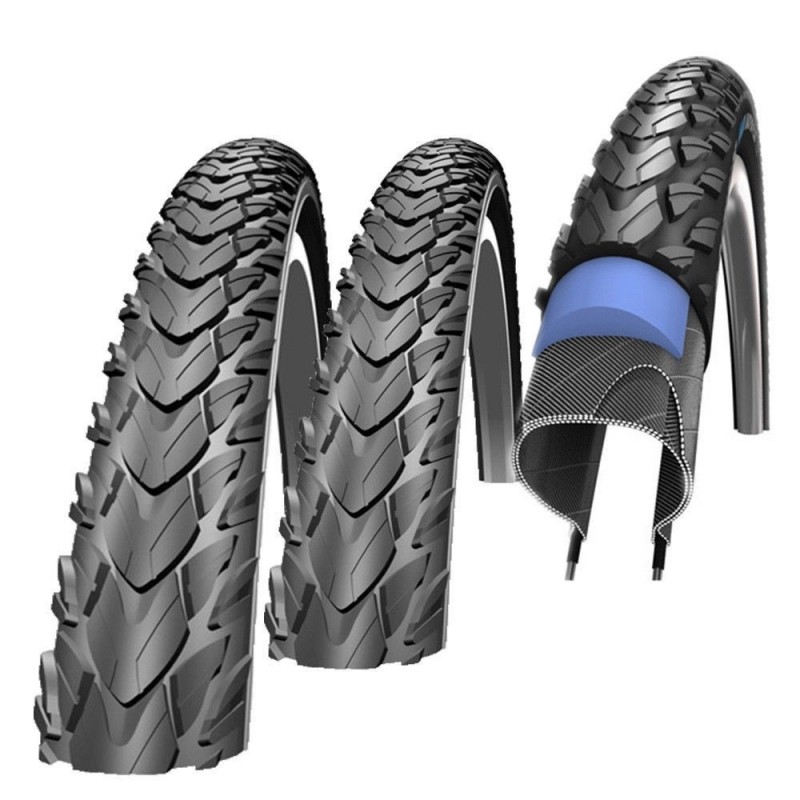 VELO schläuch Reflex Set 2 x IMPAC tourpac pneus de vélo // 47-622 28×1, 75" 