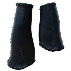 Humpert Grips Leather/Cork 135/92 black /pair