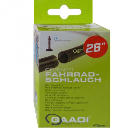 2x GAADI offener Fahrrad Schlauch 26" BOX 37-50/559 DV-40mm ohne Laufradwechsel
