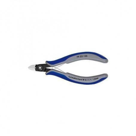 KNIPEX Mini-Seitenschneider 79 22 125, zum bündigen Schneiden von Kabelbindern