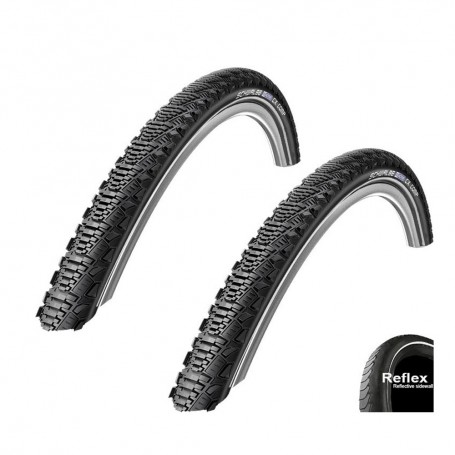 2x Schwalbe tire CX Comp 24-28" K-Guard wired SBC with/without Reflex black