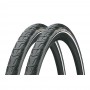 2x Continental tire RIDE City 37-622 28" E-25 wired Reflex black