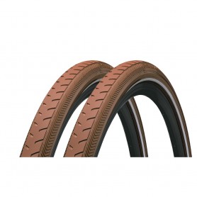 2x Continental tire RIDE Classic 40-635 28" E-25 wired Reflex brown