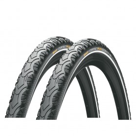 2x Continental tire CONTACT Plus Travel 50-559 26" E-25 SafetyPlus wired Reflex