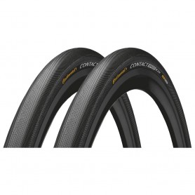 2x Continental CONTACT Speed bicycle tyre 28-406 E-25 wired reflective black