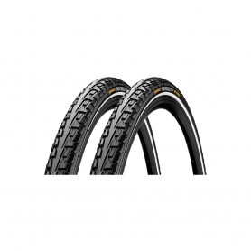 2x Continental RIDE Tour bicycle tyre | 27,5" | 27,5 x 2.10 | 54-584 | wired, reflex black