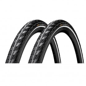 2x Continental tire CONTACT 32-622 28" E-25 SafetySystem wired Reflex black