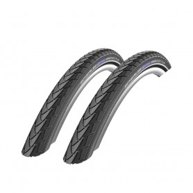 2x Schwalbe tire Marathon Plus 32-622 28" E-25 wired Addix Reflex black