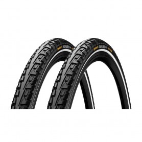 2x Continental RIDE Tour Fahrrad Reifen 27 x 1 1/4|32-630|schwarz Reflex
