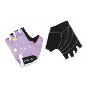 XLC Kids gloves CG-S08 Catwalk black purple with motive