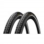 2x Continental tire RIDE Tour 47-622 28" E-25 wired ExtraPuncture Reflex black
