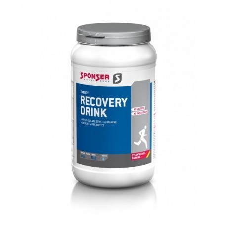Sponser Recovery Drink carbohydrate protein powder 1200g can aroma Strawberry/Banana