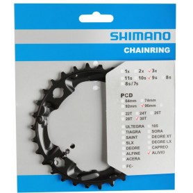 Shimano Chainring FC-M4000/M4050, 30 teeth, 96 mm, black