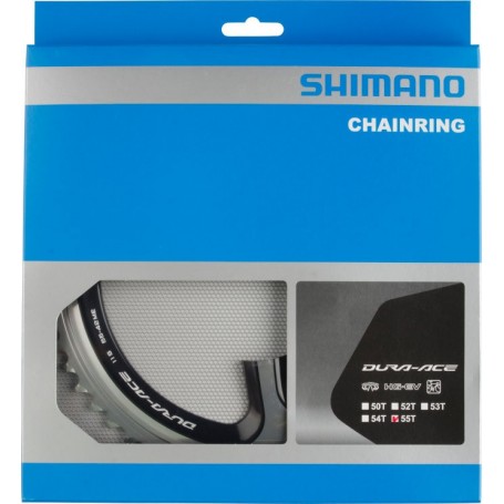 Shimano Chainring DURA-ACE FC-9000, 55 teeth, 110 mm, silver/black
