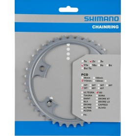 Shimano Chainring 105 FC-5800, 39 teeth, 110 mm, silver