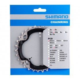 Shimano Chainring DEORE FC-M6000-3, 30 teeth, 96 mm, black
