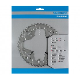 Shimano Chainring ALIVIO FC-T4060, 44 teeth, for Chainguard, 104 mm, silver