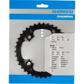 Shimano Chainring ACERA FC-M361, 38 teeth, 104 mm, black