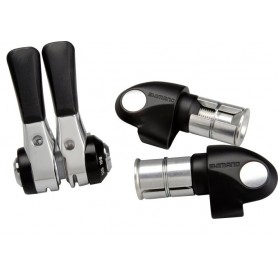 Shimano bar end gear lever DURA-ACE SL-BS79 2/3x10, pair, black/silver