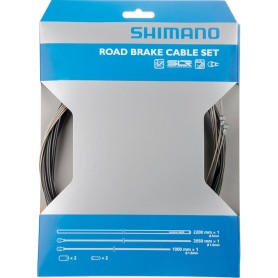 Shimano Brake cable set Road stainless, rear / front, Set, black
