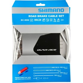 Shimano Brake cable set DURA-ACE polymer coated, rear / front, Set, white