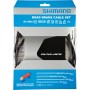 Shimano Brake cable set DURA-ACE polymer coated, rear / front, Set, black