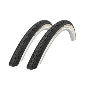 2x Schwalbe tire Road Cruiser 32-622 28" K-Guard wired GC whitewall