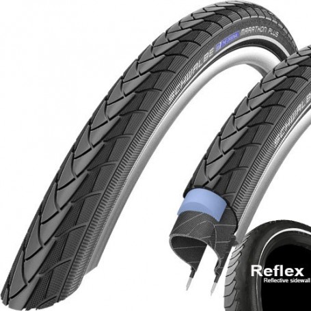 Schwalbe tire Marathon Plus 28-622 28" E-25 wired Addix Reflex black