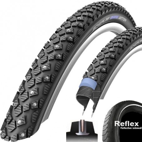Schwalbe tire Marathon Winter Plus 35-622 28" E-25 wired Reflex black