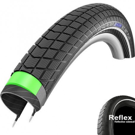 Schwalbe tire Big Ben Plus 55-507 24" E-50 wired Addix Reflex black