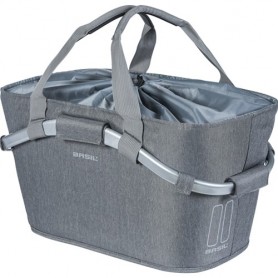 Rear Wheel Basket CARRY ALL Basil, 2DAY grey melee + MIK Adapter Plate