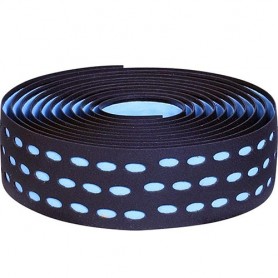 Handlebar Tape Velox Bi-Color Box with plugs, black/azure