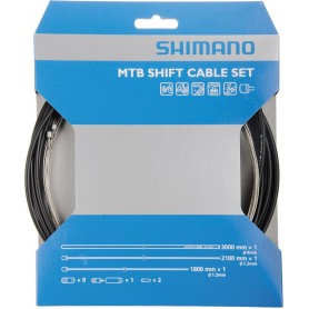 Shimano Derailleur cable set front & rear MTB cable covers