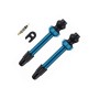 Barbieri Tubeless valve SV (45mm) blue, Aluminium, for conversion of Standard rims on Tubeless-System