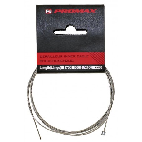 PROMAX Derailleur cable stainless steel, Slick Cable, with special lubricant cover