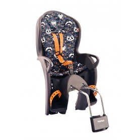 Hamax Kindersitz Kiss mit Muster Bef. Rahmenrohr grau orange