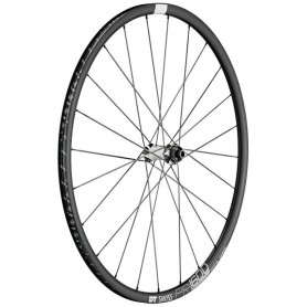 DT Swiss Front wheel 622-18 24 hole PR1600 Spline DB 23 Alu black CL 100/12mm