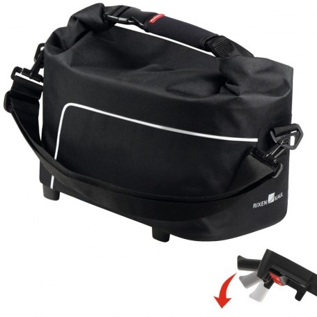KLICKfix Pannier rack bag Rackpack Waterproofed with Uniclip10 ltr, ca.750g black