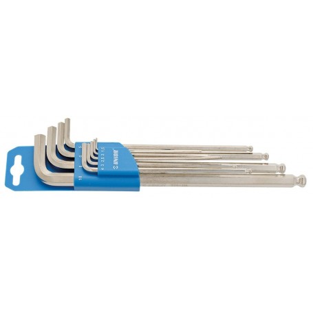 Unior Hexagonal bolt key set long plastic clip, 1,5-10mm 220/3SLPH